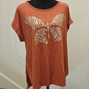 Women's Orange Graphic T-Shirt